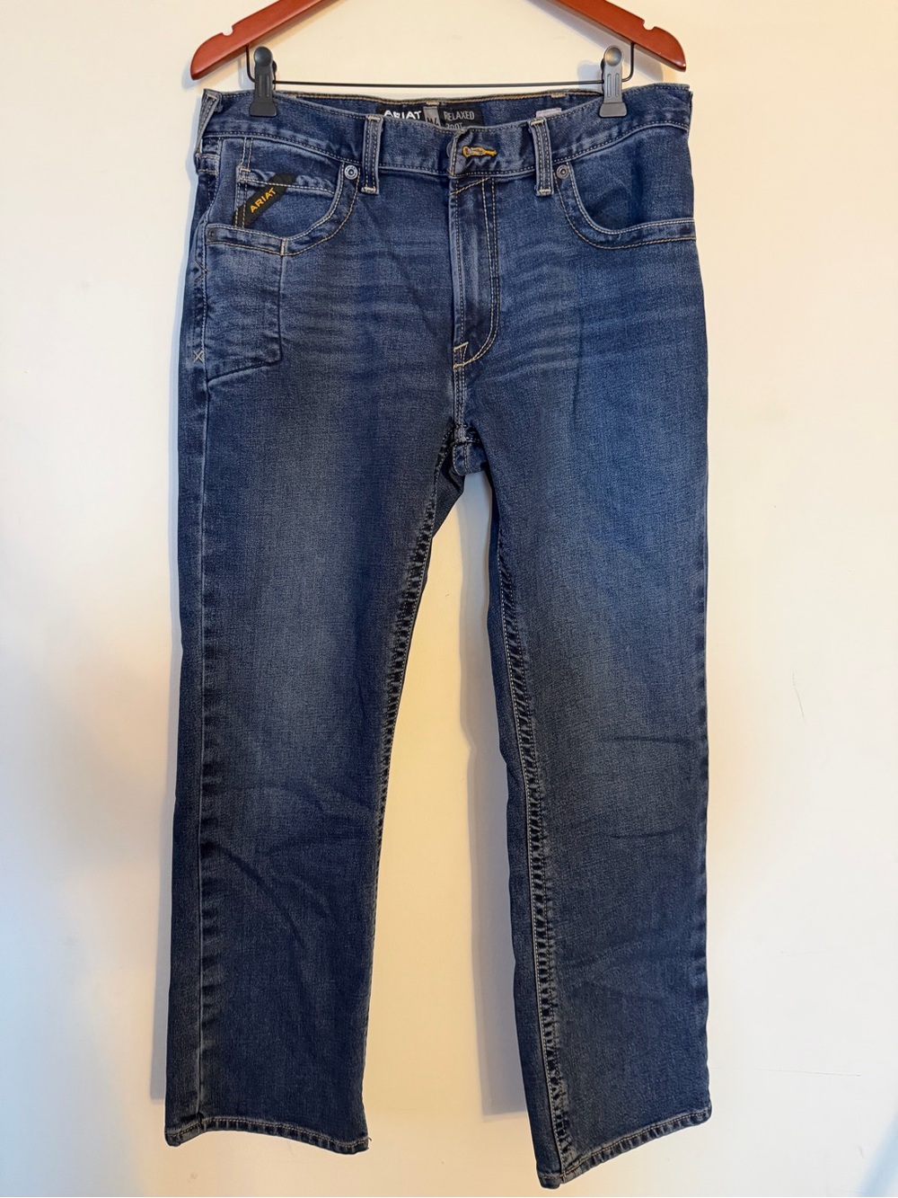 Ariat Men’s Dark Blue Relaxed Straight Jeans
